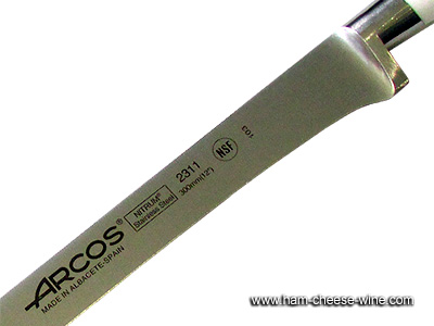 Flexible Ham Carving Knife Riviera Blanc ARCOS Details 3