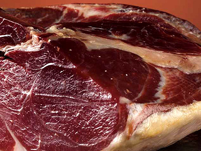 Jamón Ibérico de Bellota Fermín sin Hueso Detalles Corte 1