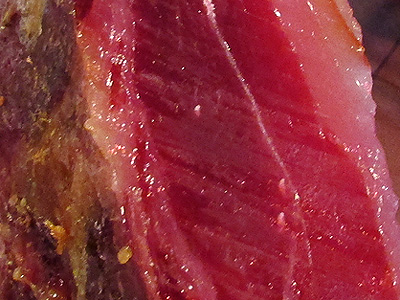 Jamón Ibérico de Bellota Fermín sin Hueso Detalles Corte 4