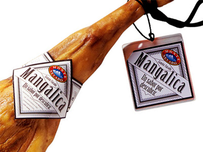 Jamón Ibérico Mangalica Etiqueta Detalles