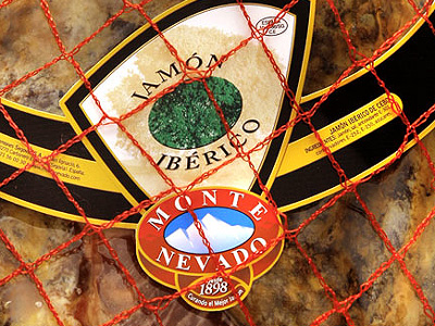 Jamón Ibérico Monte Nevado sin Hueso Detalles Etiqueta