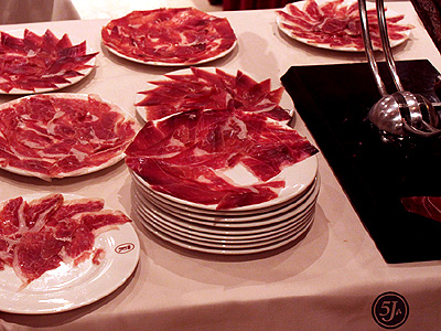 Pure Iberico Ham de Bellota Cinco Jotas 5J Boneless Cut Plate