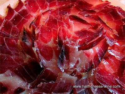 Pure Iberico Ham de Bellota Hand Cut by Knife 1/2 Pound Details 3