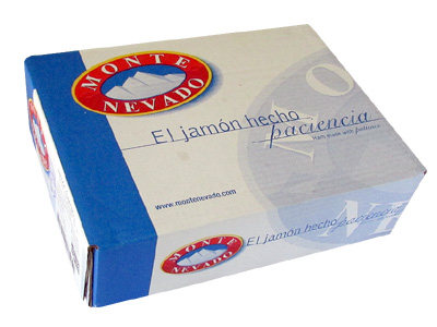 Jamón Serrano Monte Nevado sin Hueso Detalles Caja