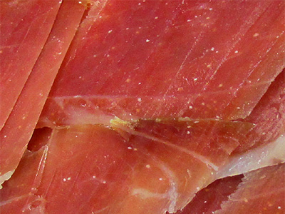 Jamón Serrano Platinum sin Hueso Detalles Corte 1