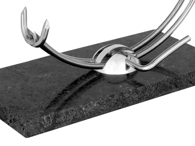 Black Marble Professional Ham Holder Details 1
