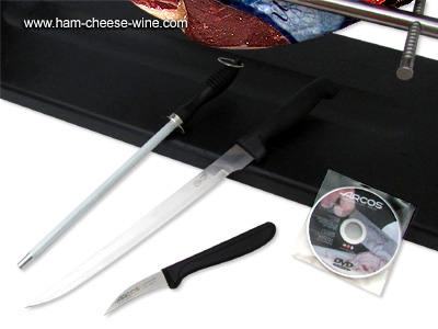 Kit Jamonero Básico - Jamón Serrano Monte Nevado sin Hueso Detalles 4