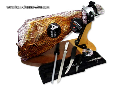 Kit Jamonero Profesional - Jamón Ibérico Puro de Bellota Fermín 4 Años