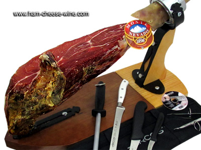 Kit Jamonero Profesional Jamón Serrano Monte Nevado Detalles 4