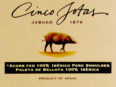 Pata Negra Shoulder Pure Bellota 5J Sliced 1.5 Oz