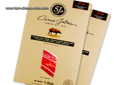 Jamón Pata Negra Cinco Jotas 5J Cortado a Mano 3oz