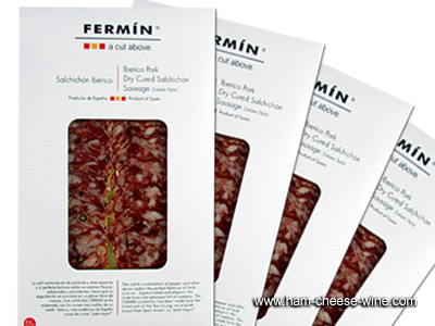 Iberico Salami Fermin Sliced Details 2