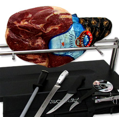 Kit Jamonero Profesional - Jamón Serrano Monte Nevado sin Hueso