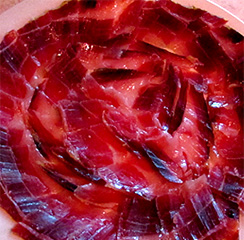 Pure Iberico Ham de Bellota Hand Cut by Knife, 1 Pound